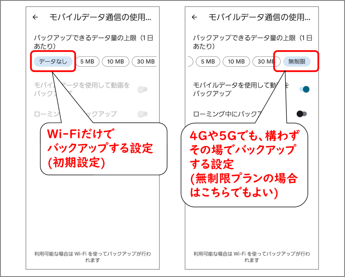 googlephoto セットアップ 人気 解像度低い